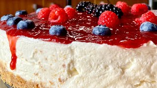 Cheesecake de Morango, A MELHOR RECEITA (sem ir ao forno)