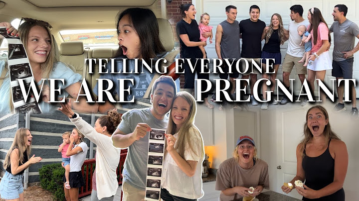 TELLING OUR FAMILY & FRIENDS WE ARE PREGNANT!