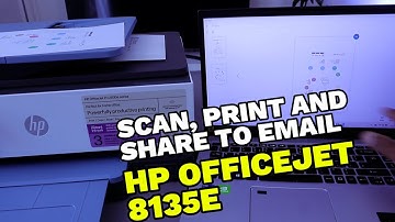 How To Scan To Computer with HP Officejet Printer, Print, Save PDF and Share To Email