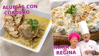 ALUBIAS con cordero y TARTA Regina // Recetas con Eva y Karlos Arguiñano