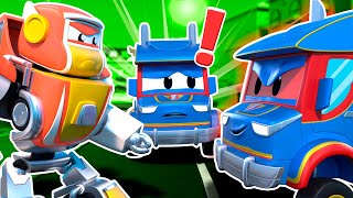 Supertrucks Evil Twin Is Causing Chaos Police Car To The Rescue Super Robot Truck Vs Evil Clone