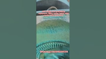 Color masterbatch fil granule pelletizing of pelletize #extrudermachine #machine #pipelining