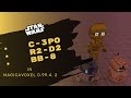Voxel Star Wars Droids: C-3PO, R2-D2, and BB-8 in Magicavoxel 0.99.4.2 (Speed Art)