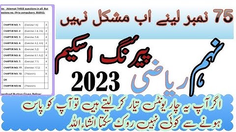 9th class math pairing scheme 2023||important units of 9th class math||guess paper 9th class math