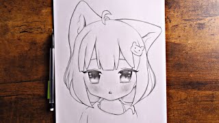 How to Draw Anime girl | Drawing step by step screenshot 4