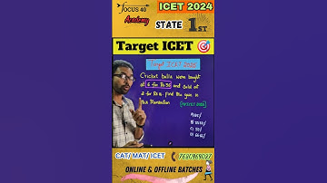 Target ICET🎯 #pyq #maths #mathtricks #icet #trending #shorts #short #youtubeshorts #youtube#youtuber