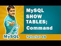 Gambar cover MySQL SHOW TABLES Statement | How to Show List of Tables in a MySQL Database - MySQL Tutorial 08