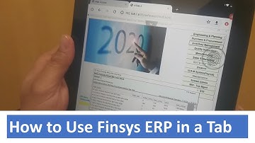 How to use Finsys ERP Windows Version in a Android Tab using TS Plus