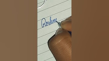 Roshni name se signature karna sikhe/sabse best trick signature #shortsvideo #video #viralvideo
