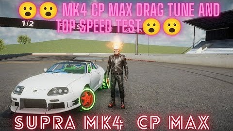 Supra Mk4 cp max drag tune and top speed test. Drive Zone online.