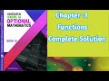 Class 10 -Optional Math | Function | CH: 1- Complete Solution with Explanation.