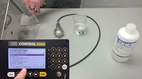 Calibrating an optek ACF / ACS Series Conductivity Sensor with a C8000