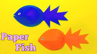 How To Make 3D Paper Fish | Paper Craft With Glue | Easy Craft Paper by DIY Crafts 2M 410 views 1 year ago 2 minutes, 49 seconds