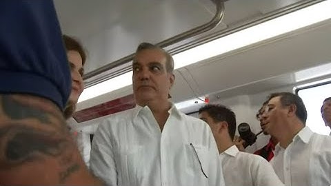 EN VIVO Abinader encabeza las primeras pruebas del Monorriel de Santiago