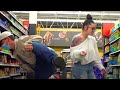 LIFTING MY LEG AND FARTING ON PEOPLE AT WALMART!!!