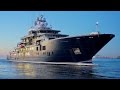 4K | Mega Explorer Yacht U116 ULYSSES arrived Bremerhaven from Kleven Shipyard