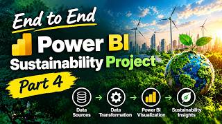 Power BI Sustainability Project End to End Dashboard Development | Beginners - Part 4