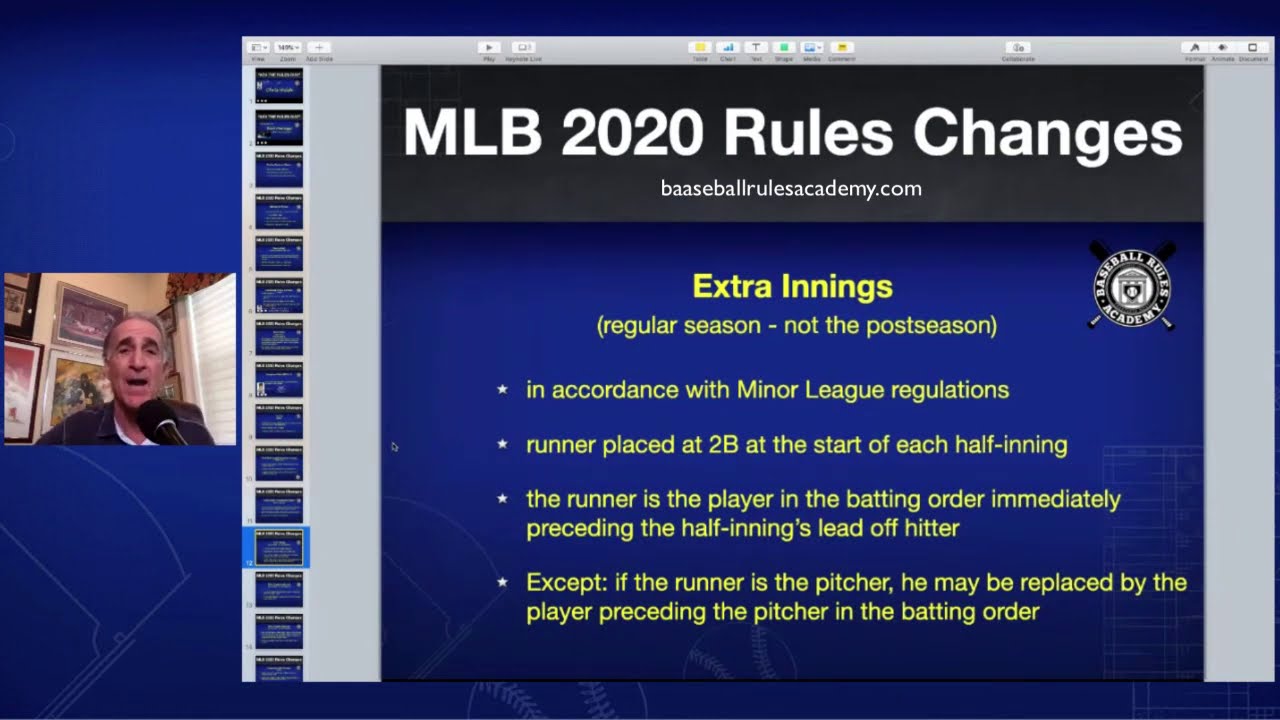 MLB 2020 Rules Changes - Extra Innings