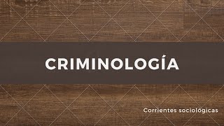 Criminología 2da. parte