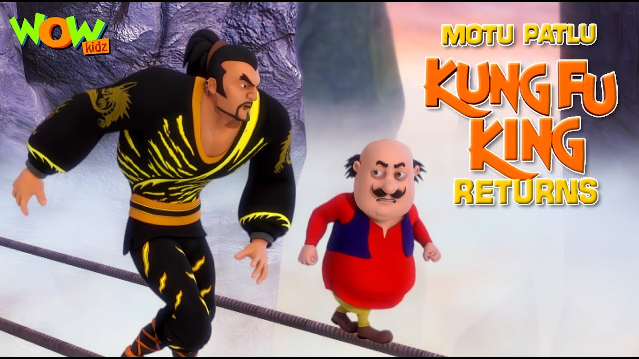 Motu Patlu     Hindi Cartoon Movies  Motu Patlu Kungfu King Returns  Wow Kidz   spot