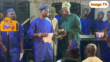 See how King Sulaimon Alao Malaika & BABA LATIN storm Abeokuta for Seyi crown 60th birthday.