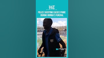 Police Gunfire At Odinga’s Funeral Sparked Panic, With Mourners Scattering For Safety | #shorts