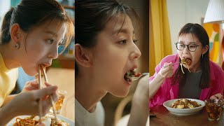 “9頭身美女”朝比奈彩、豪快な食べっぷり披露！　Cook Do「ギルティ中華」ウェブ動画