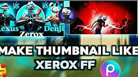 How To Make Thumbnail Like @ZeroxFF| Zerox FF Jaisa Thumbnail Kaise Banaye @wizard999