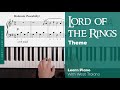The lord of the rings theme  easy piano  lpm performances