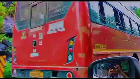Msrtc Eicher BS6 Lalpari Bus overtake #eicher #lalpari 