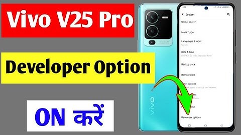 Vivo V25 Pro me developer option on kaise kare | how to enable developer option Vivo V25 Pro