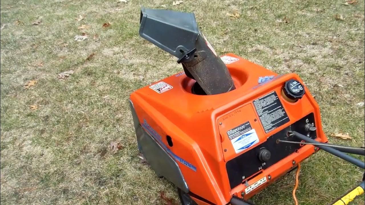 Snowblower electric start YouTube
