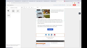 Zoho Marketing Automation Tutorial Dynamic Content Part 2 of 4