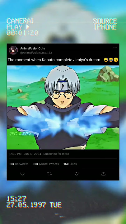 KABUTO SELESAIKAN MIMPI JIRAIYA 😆 #anime #shorts #naruto #kabuto #edit