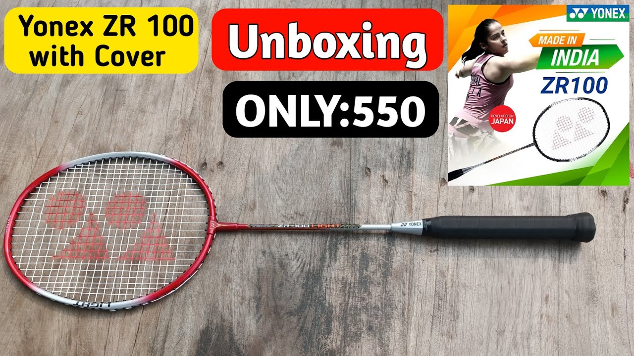 Yonex Racket Color:red Yonex ZR 100 Light Red Color Aluminium Badminton Racket with Full Cover ...