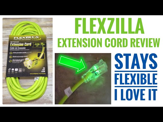 Flexzilla Pro Extension Cord Review I LOVE IT! Stays Very Flexible