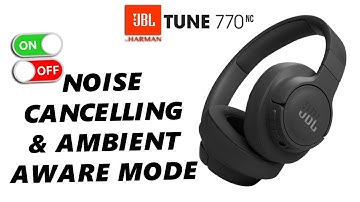 How To Enable / Disable Noise Cancelling & Ambient Aware Mode On JBL Tune 770 NC Headphones