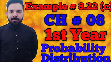 Most Important Example 22 (c) | Probability Distribution | Class 11th | Statistics | Chapter 8