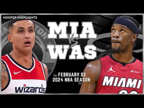 Miami Heat vs Washington Wizards Full Game Highlights | Feb 2 | 2024 NBA Season