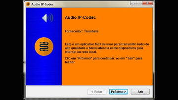 Áudio IP Codec - software gratuito