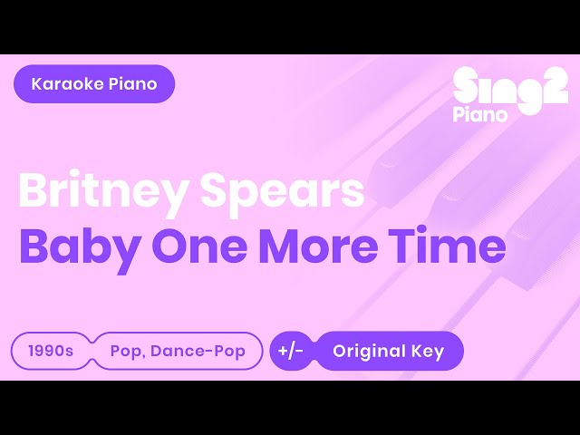 Britney Spears - …Baby One More Time (Piano Karaoke) class=