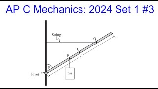 AP Physics C Mechanics: 2024 Set 1 Problem 3 (Static Equilibrium)