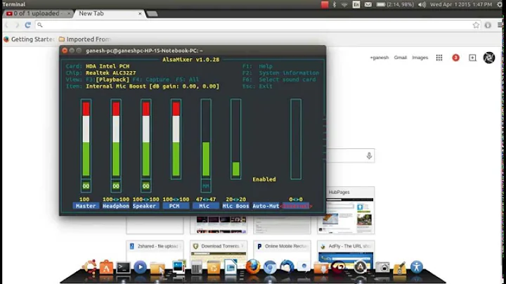 fixing low volume problem of Ubuntu linux (HD)