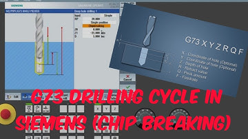 G73 peck drilling cycle in Siemens CNC - G73 chip breaking deep hole peck drilling in sinumerik 828D