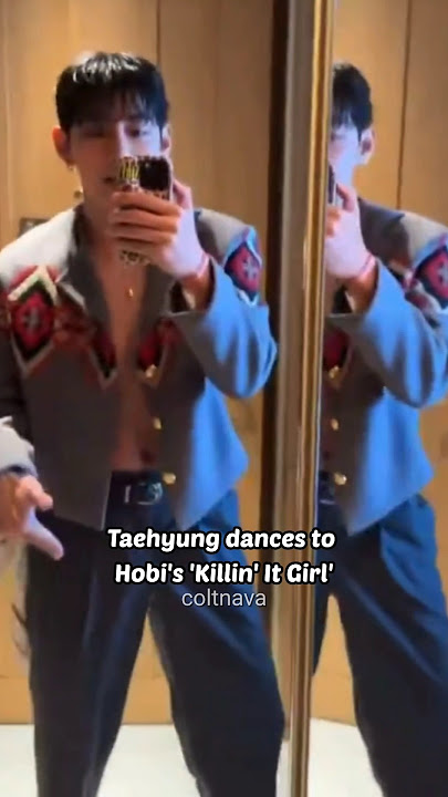 Taehyung goes shirtless and channels his inner Jay (Hobi) #bts #jhope #taehyung #jhope_killinitgirl