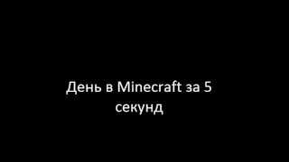 Мой день в Minecraft за 5 секунд))