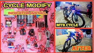 cycle modify cycle Mein indicator Kaise lagaen how to mtb cycle cycle modify kaise karen