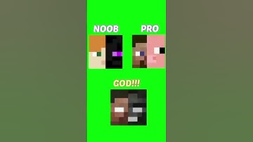 Can you pause at the right time? NOob vs Pro vs God. #shorts #minecraft