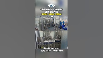 Máy chiết rót chai tự động - 3000 chai mỗi giờ  #shorts