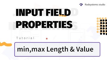 Setting Min, Max Length and Value in RadSystems Studio Low Code Software